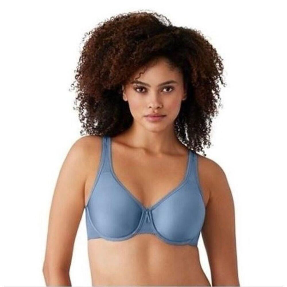 Wacoal Basic Beauty Full Figure Underwire Bra Coronet Blue 34DDD